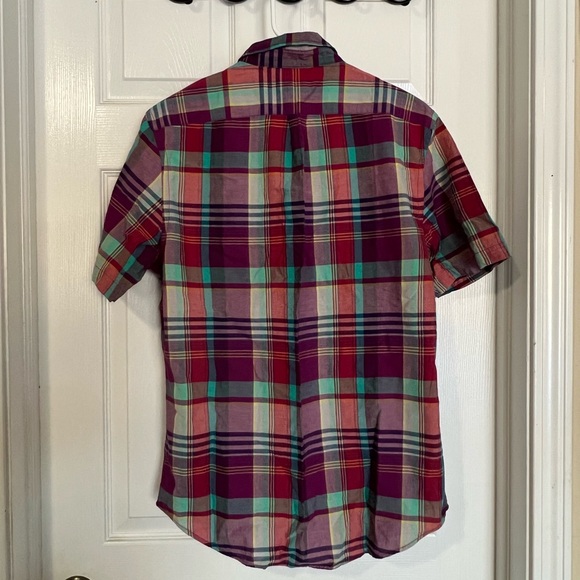 Old Navy Multicolor Plaid Button Down Shirt - Picture 7 of 9